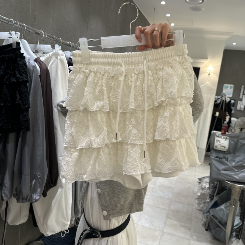 MIXXIN東大門㊣直郵女裝新品熱賣時尚25秋冬真品休閑裙褲蕾絲MIXXIN裙褲