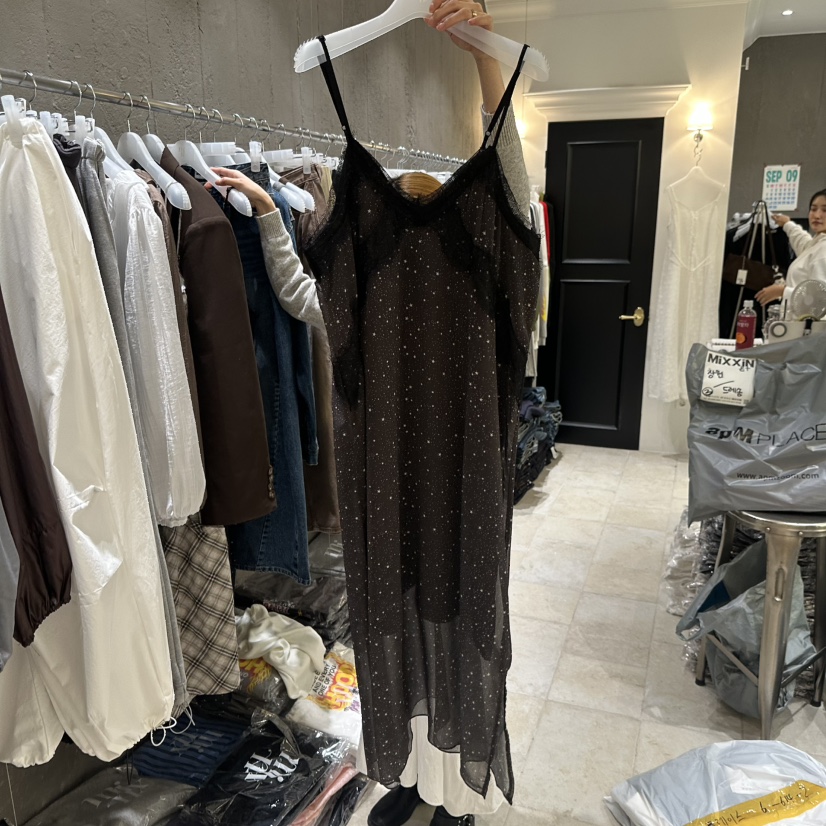 MIXXIN韓國代購㊣女士新品真品時尚休閑人氣熱賣職業連衣裙MIXXIN連衣裙圖色2