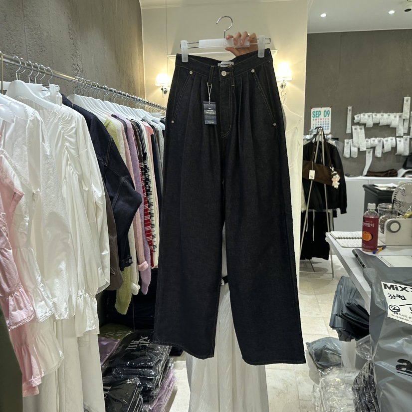 MIXXIN韓國代購㊣女裝新品職業推薦熱賣真品休閑人氣牛仔褲MIXXIN牛仔褲