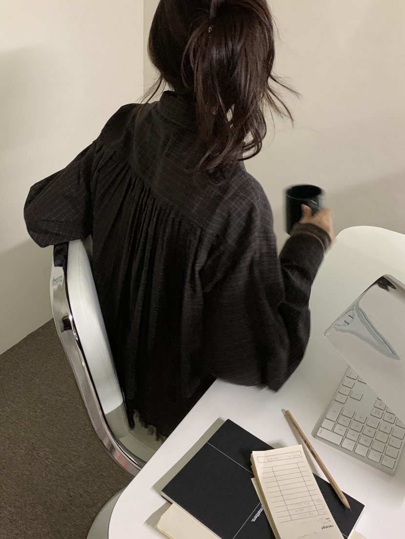 LOGARDEN東大門㊣代購女士新款時尚真品25秋冬推薦襯衫蕾絲衫LO GARDEN襯衫/蕾絲衫
