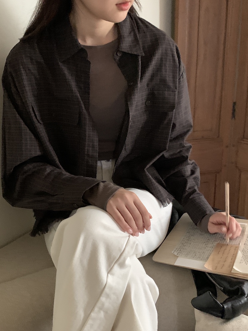 LOGARDEN東大門㊣代購女士新款時尚真品25秋冬推薦襯衫蕾絲衫LO GARDEN襯衫/蕾絲衫圖色2
