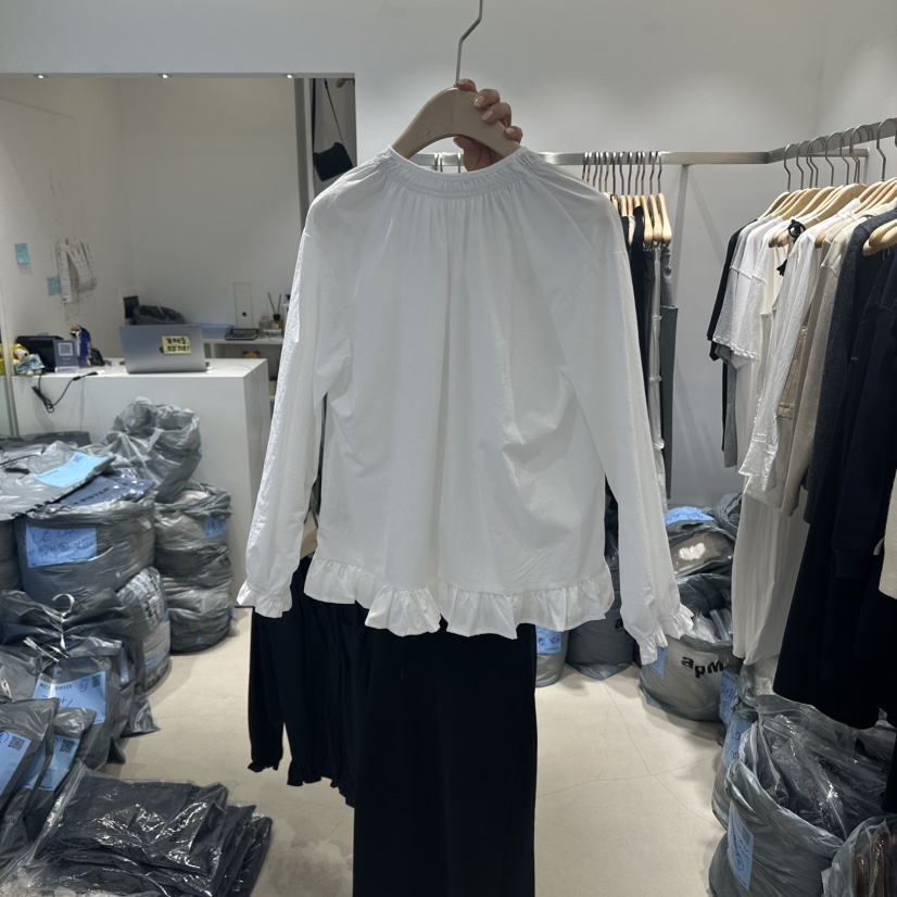 RICH SISTER東大門㊣實拍女士新款推薦人氣休閑襯衫蕾絲衫RICH SISTER襯衫/蕾絲衫