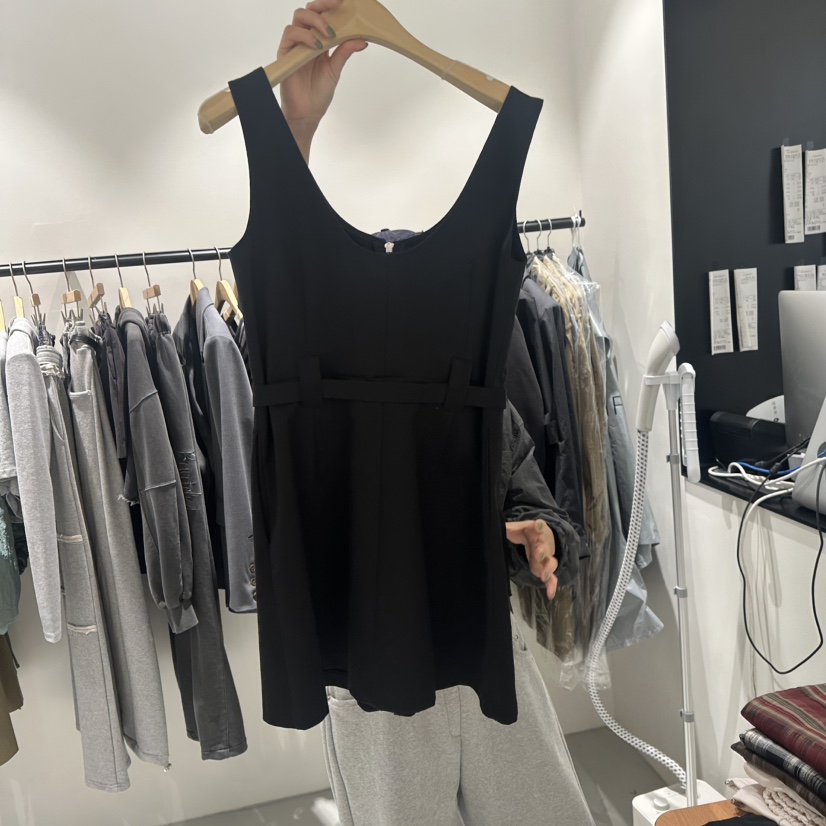 BEENS韓國代購㊣女士新品真品時尚25秋冬連衣裙不含內搭含腰帶BEENS連衣裙