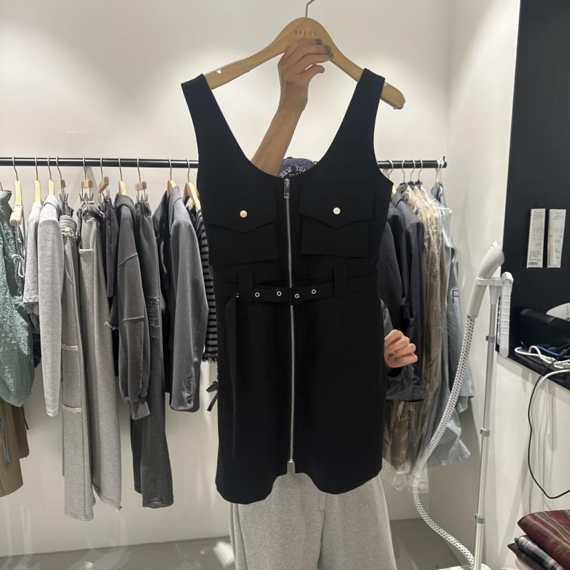 BEENS韓國代購㊣女士新品真品時尚25秋冬連衣裙不含內搭含腰帶BEENS連衣裙圖色2