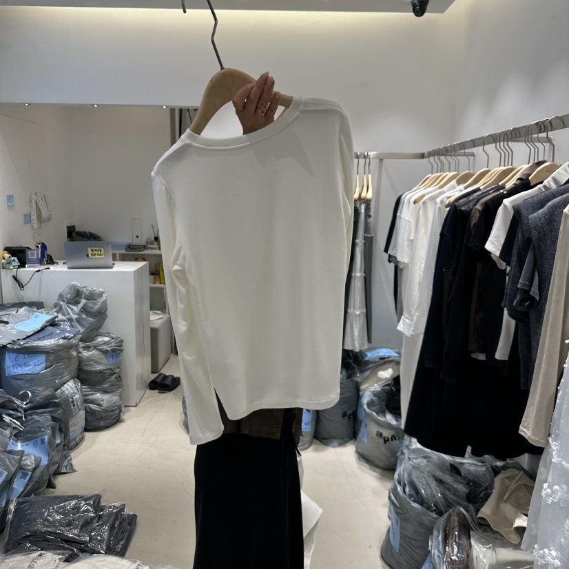 RICH SISTER韓國直郵㊣女裝新款時尚職業推薦熱賣25秋冬長袖T恤RICH SISTER長袖T恤