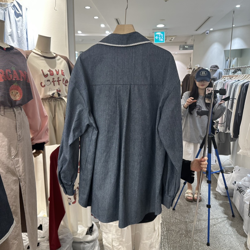 DELLING東大門㊣代購女士新品時尚職業熱賣襯衫蕾絲衫不含內搭DELLING襯衫/蕾絲衫