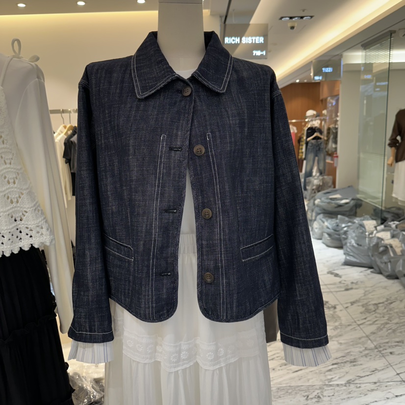 RICH SISTER東大門㊣直郵女裝新品25秋冬職業人氣夾克可愛的RICH SISTER夾克