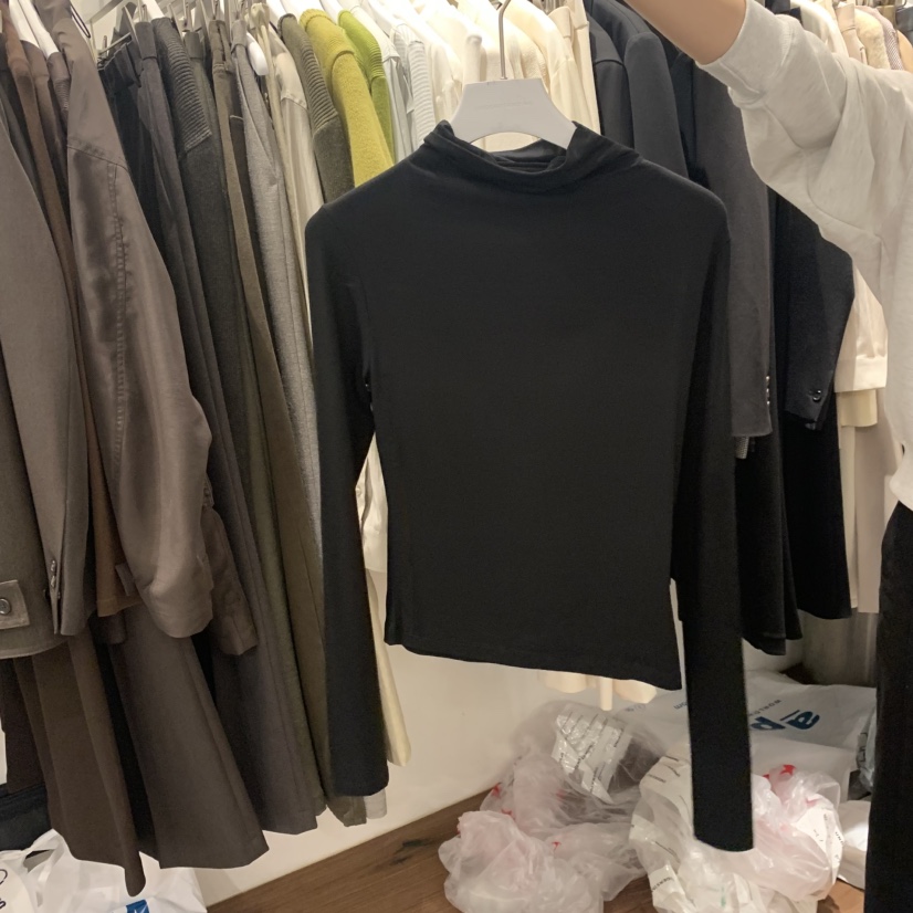 UNDERSTANDING韓國直郵㊣女士新品25秋冬熱賣職業長袖T恤柔軟UNDERSTANDING長袖T恤圖色2