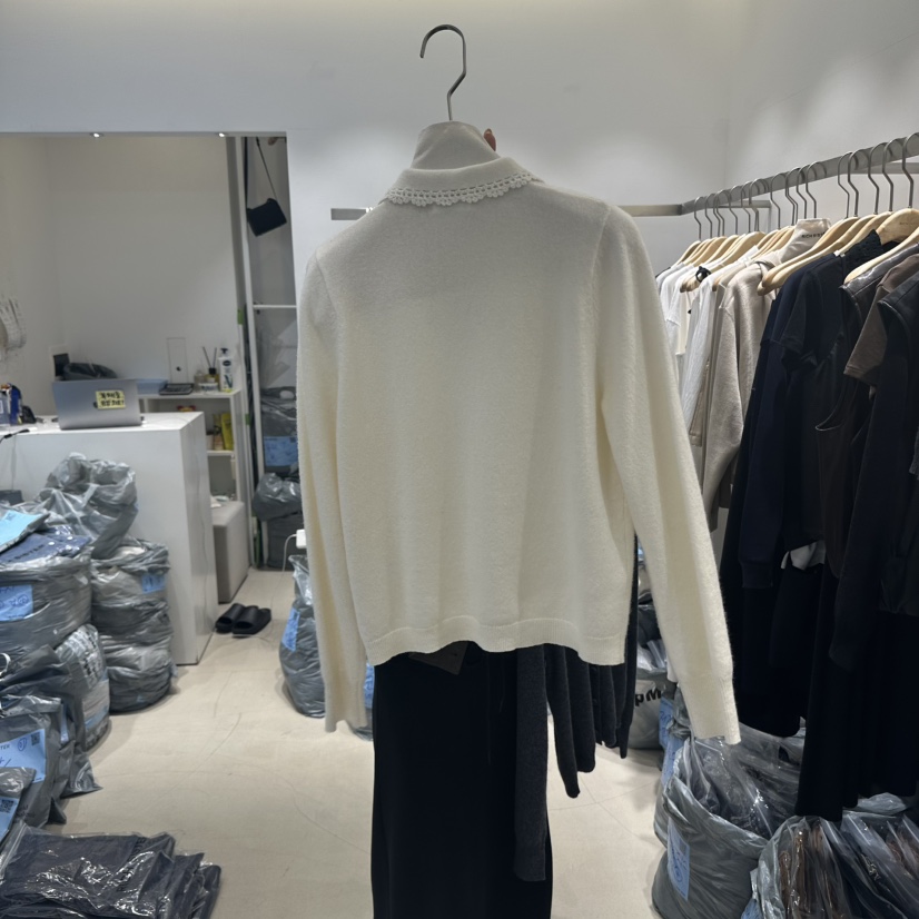 RICH SISTER東大門㊣直郵女士新品職業25秋冬針織衫開衫紐扣RICH SISTER針織衫