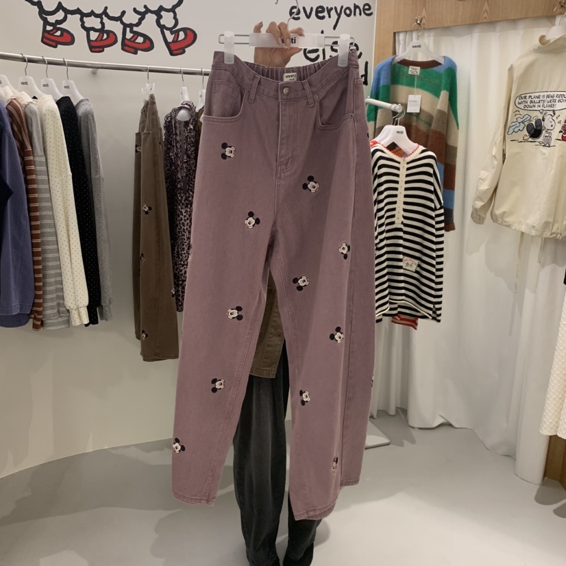 VENTI東大門㊣直郵女士新品職業25秋冬熱賣休閑推薦休閑褲刺繡VENTI休閑褲