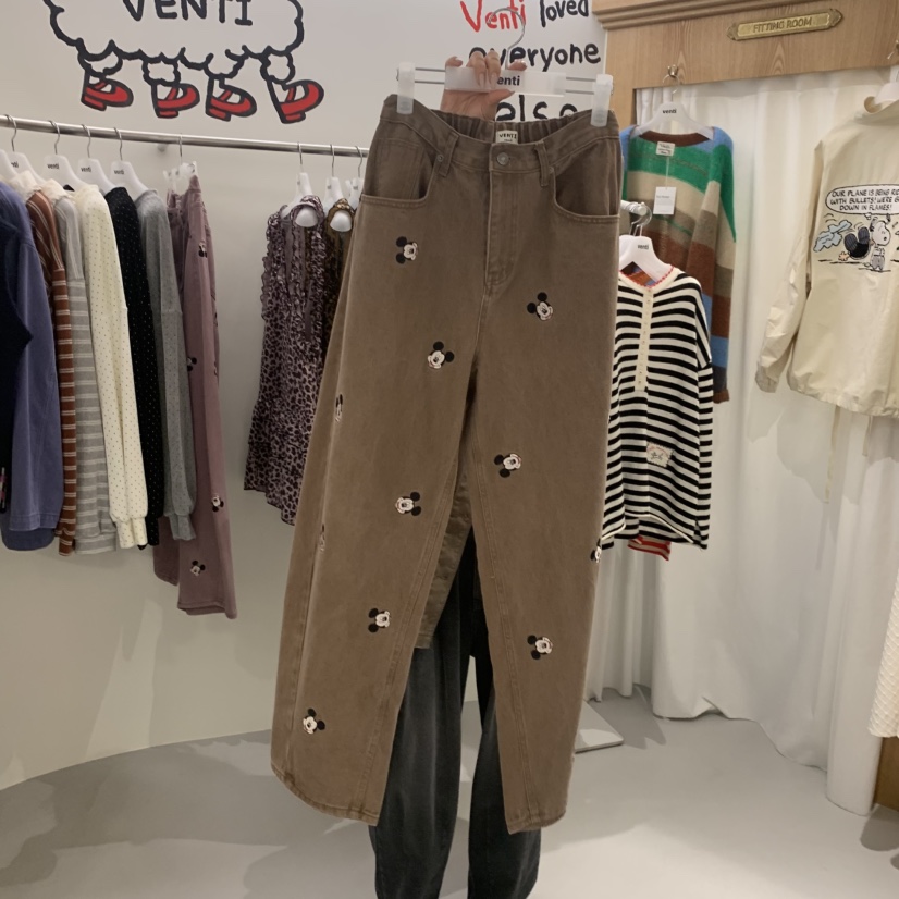 VENTI東大門㊣直郵女士新品職業25秋冬熱賣休閑推薦休閑褲刺繡VENTI休閑褲圖色3