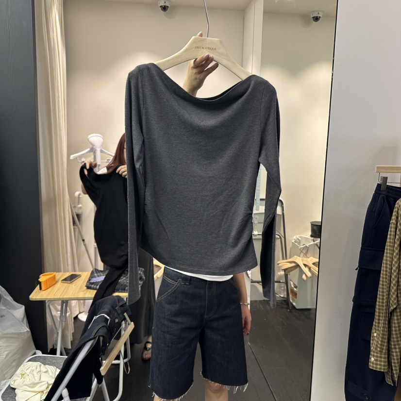 SALT BREAD韓國直郵㊣女裝新品職業休閑25秋冬推薦長袖T恤SALT BREAD長袖T恤圖色3