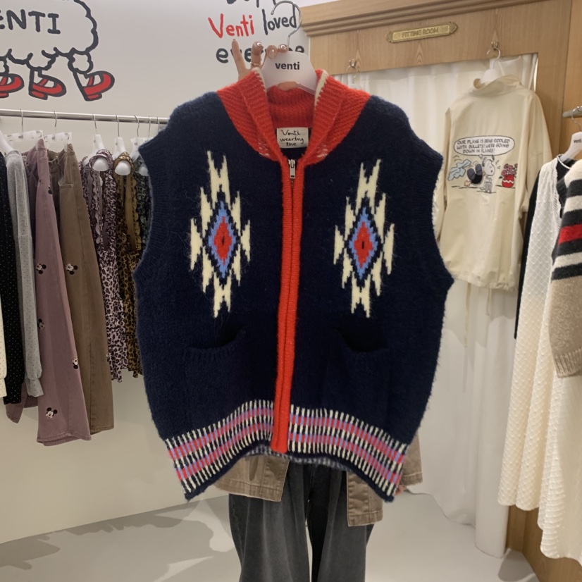 VENTI東大門㊣直郵女裝新品職業真品推薦25秋冬人氣休閑馬甲VENTI馬甲