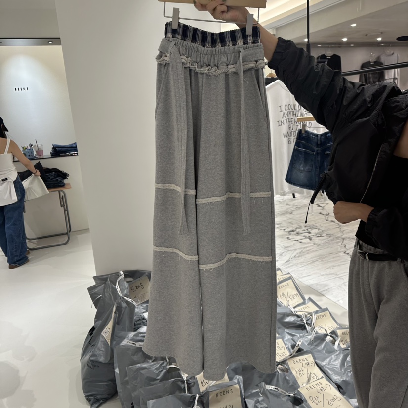 BEENS東大門㊣直郵女裝新品推薦時尚25秋冬真品休閑褲含腰帶BEENS休閑褲