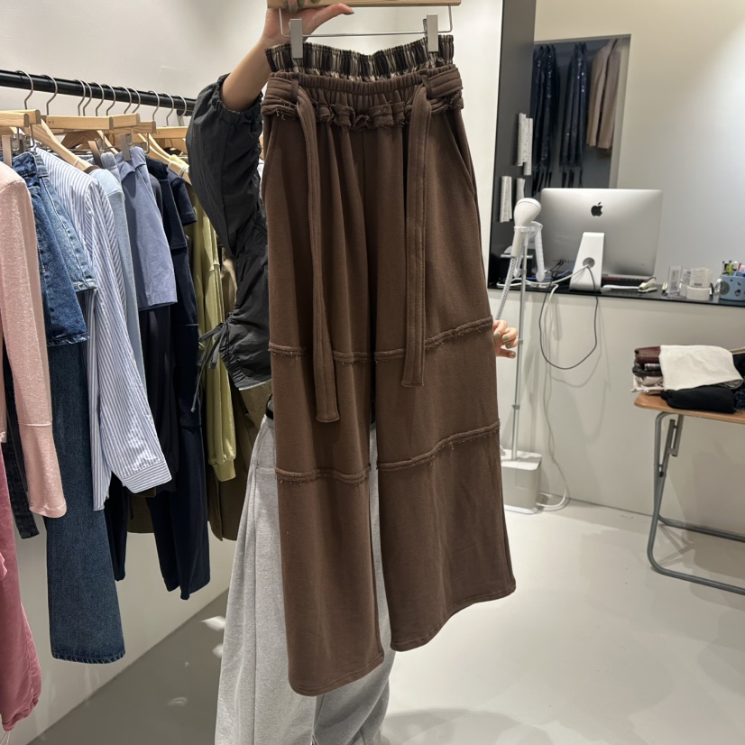 BEENS東大門㊣直郵女裝新品推薦時尚25秋冬真品休閑褲含腰帶BEENS休閑褲圖色3