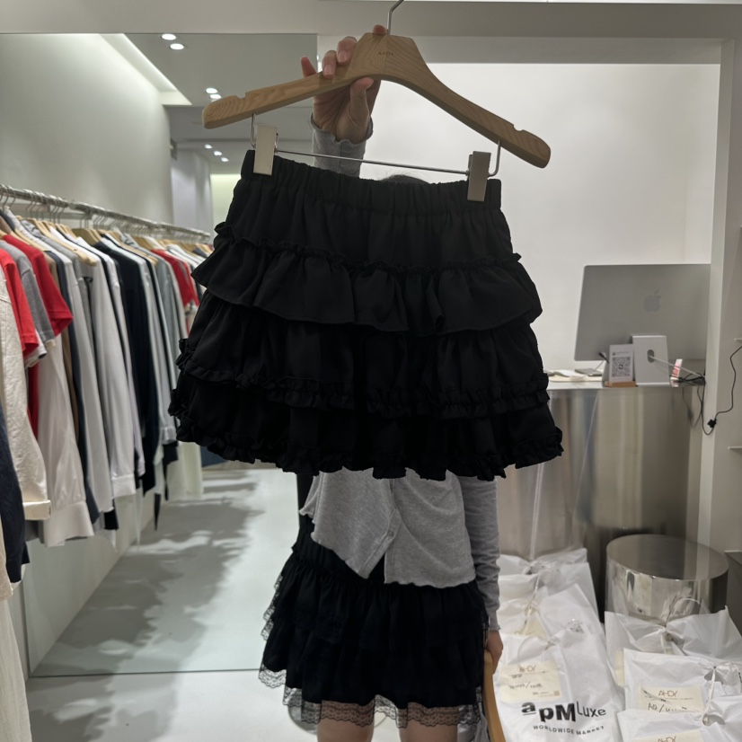 AHOY韓國代購㊣女士新品休閑推薦熱賣時尚25秋冬人氣職業短裙AHOY短裙圖色2