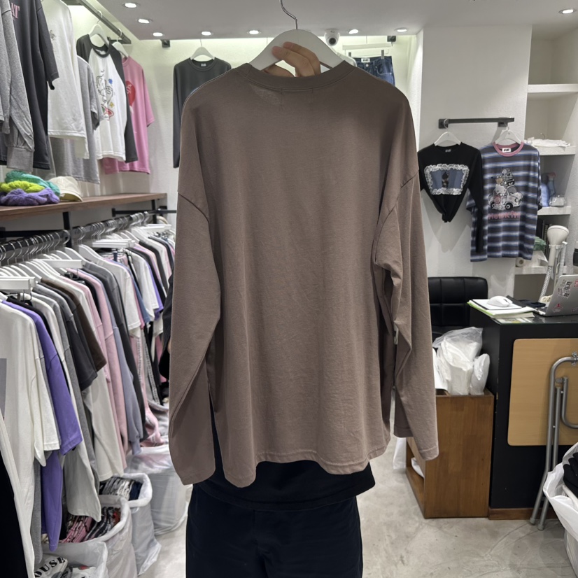 EVE韓國直郵㊣女裝新品職業人氣休閑熱賣推薦真品時尚長袖T恤EVE長袖T恤