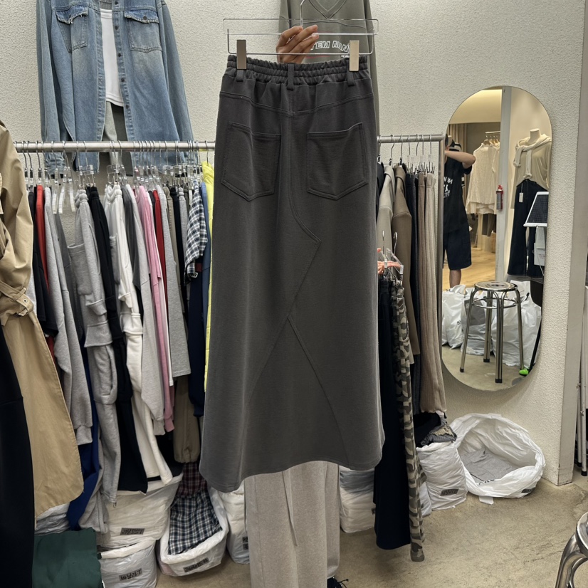 MAGOT韓國直郵㊣女裝新品職業熱賣時尚休閑25秋冬人氣推薦長裙IIIΛGOT/MAGOT長裙