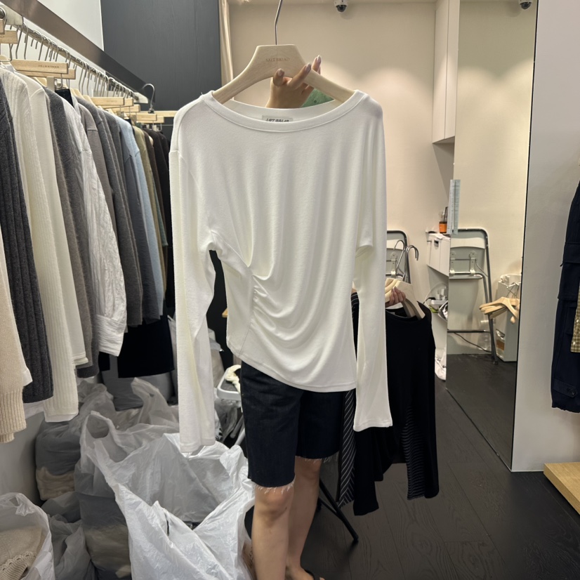 SALT BREAD韓國代購㊣女裝新款推薦休閑時尚人氣熱賣長袖T恤SALT BREAD長袖T恤