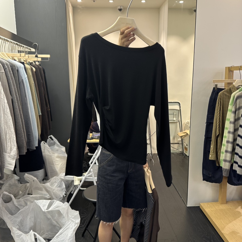 SALT BREAD韓國代購㊣女裝新款推薦休閑時尚人氣熱賣長袖T恤SALT BREAD長袖T恤圖色4
