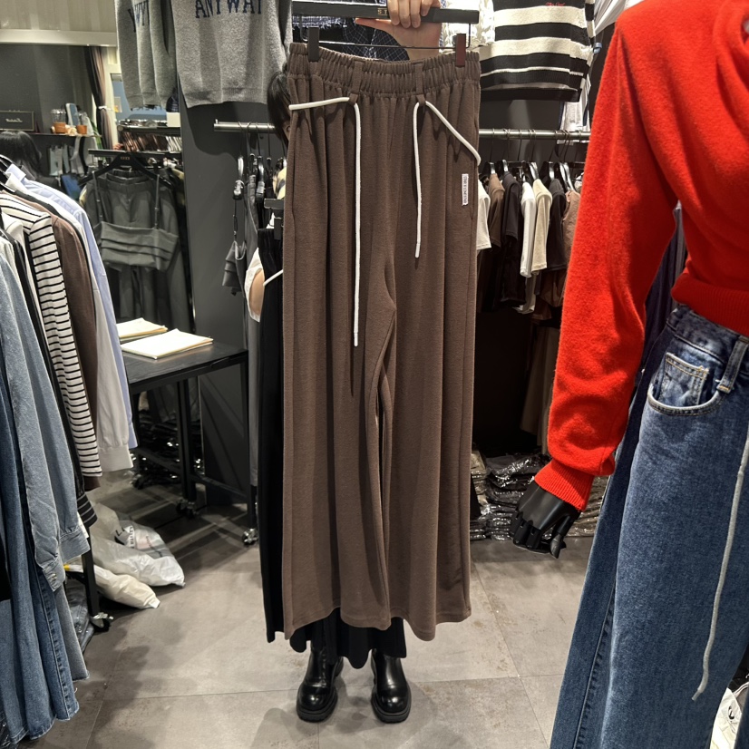 LONE STAR東大門㊣實拍女士新品休閑25秋冬職業休閑褲含腰繩LONE STAR休閑褲圖色2
