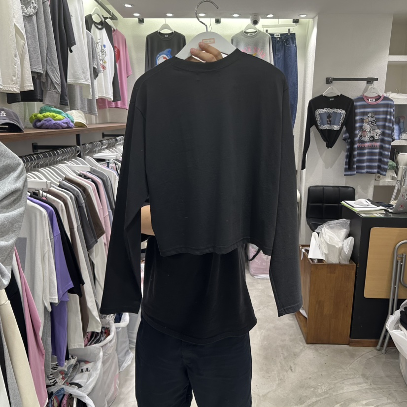 EVE韓國代購㊣女裝新品真品休閑人氣25秋冬職業時尚長袖T恤EVE長袖T恤