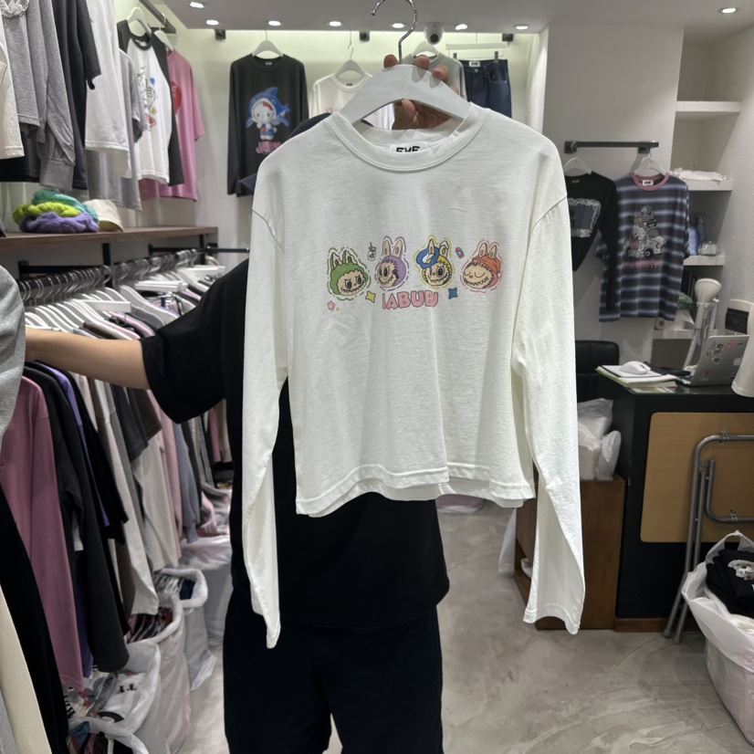EVE韓國代購㊣女裝新品真品休閑人氣25秋冬職業時尚長袖T恤EVE長袖T恤
