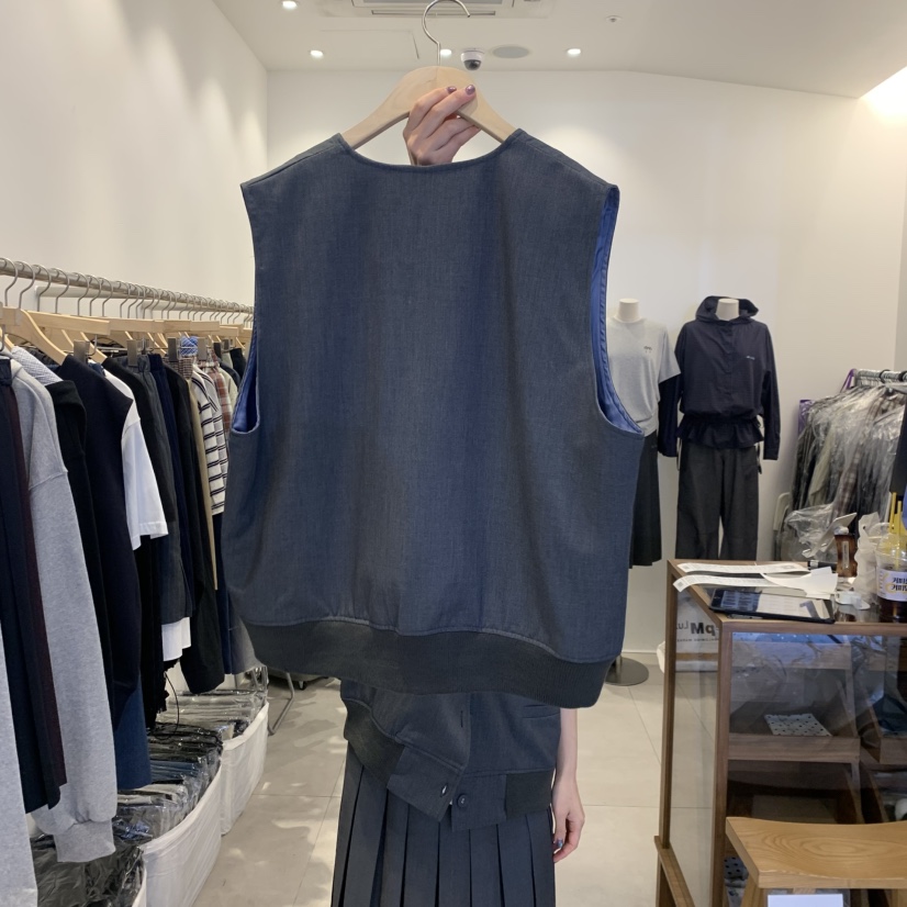 TAN&COMO韓國直郵㊣女裝新品真品熱賣推薦25秋冬時尚馬甲tan-COMO馬甲