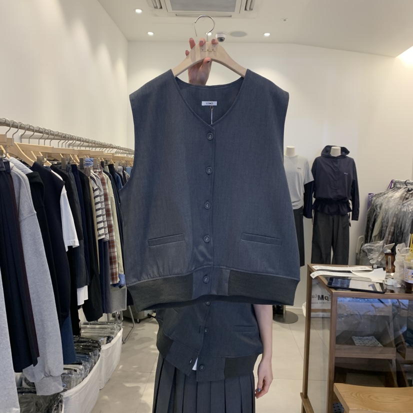 TAN&COMO韓國直郵㊣女裝新品真品熱賣推薦25秋冬時尚馬甲tan-COMO馬甲