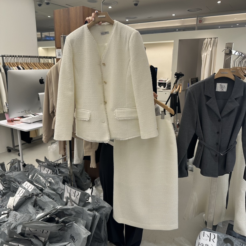MER東大門㊣直郵女士新品推薦熱賣時尚人氣真品25秋冬職業長裙MER/ANGELO BIANCO長裙