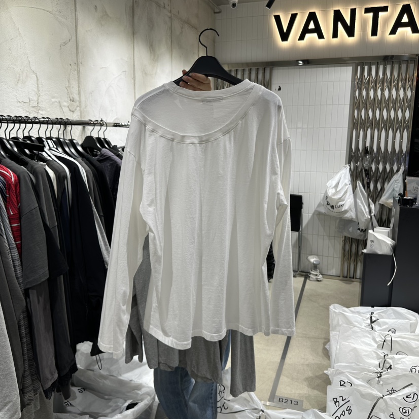 VANTA東大門㊣代購女士新品職業時尚25秋冬長袖T恤棉質長款VANTA長袖T恤
