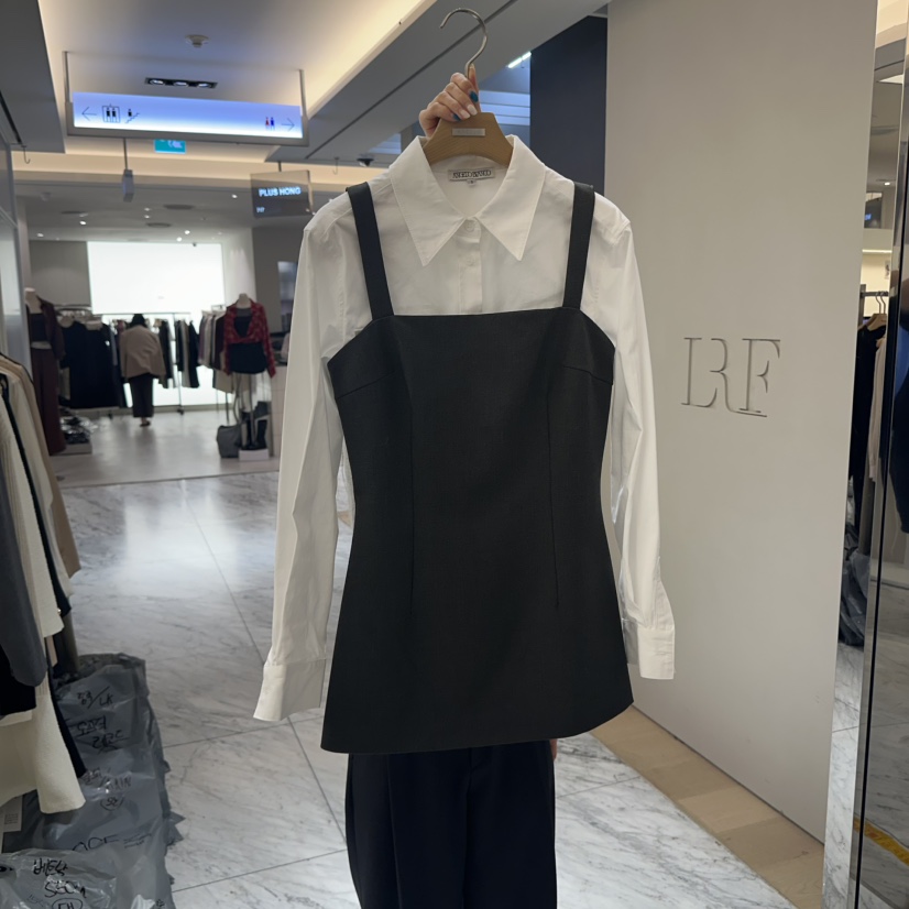 MER韓國代購㊣女士新款時尚真品休閑25秋冬吊帶背心不含內搭MER/ANGELO BIANCO吊帶/背心圖色2