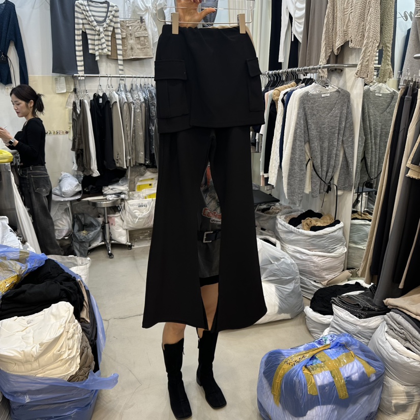 BILLION-L東大門㊣代購女裝新品熱賣休閑職業人氣裙褲工裝BILLION-L裙褲圖色2