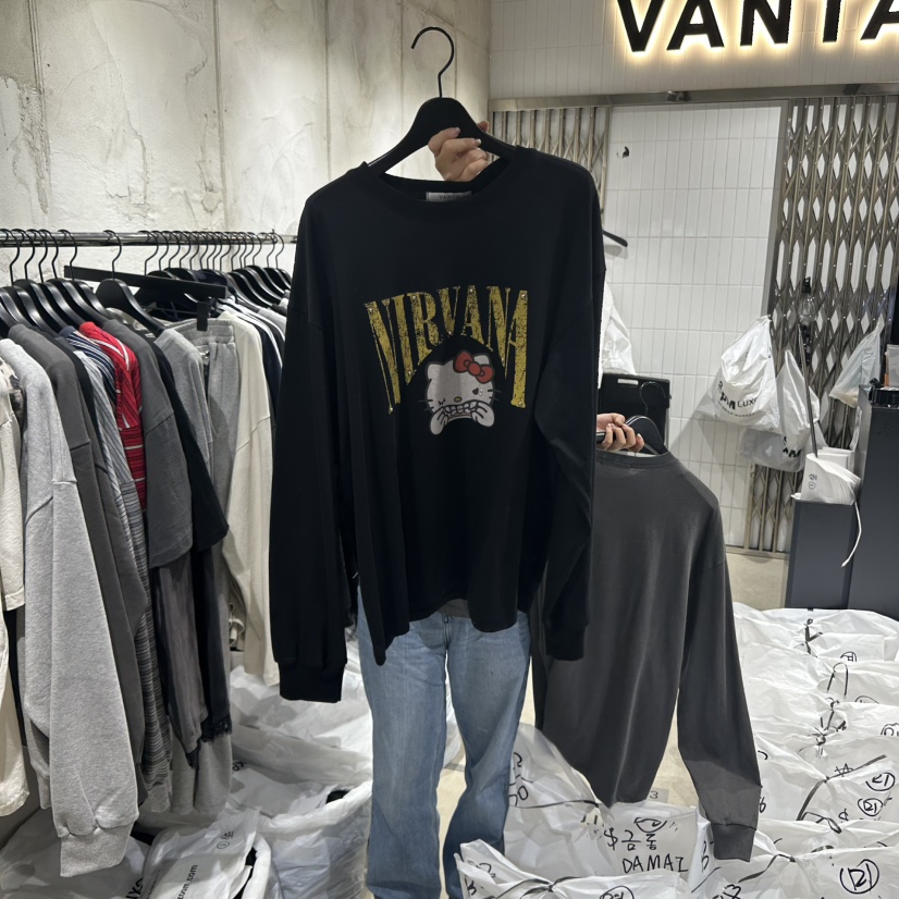 VANTA東大門㊣直郵女裝新款時尚真品25秋冬熱賣職業長袖T恤VANTA長袖T恤圖色3