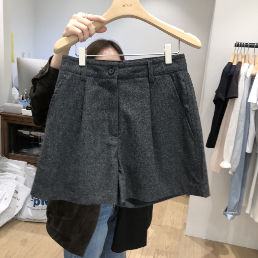 OURIN東大門㊣實拍女士新品人氣25秋冬職業推薦時尚熱賣短褲OURIN短褲圖色2