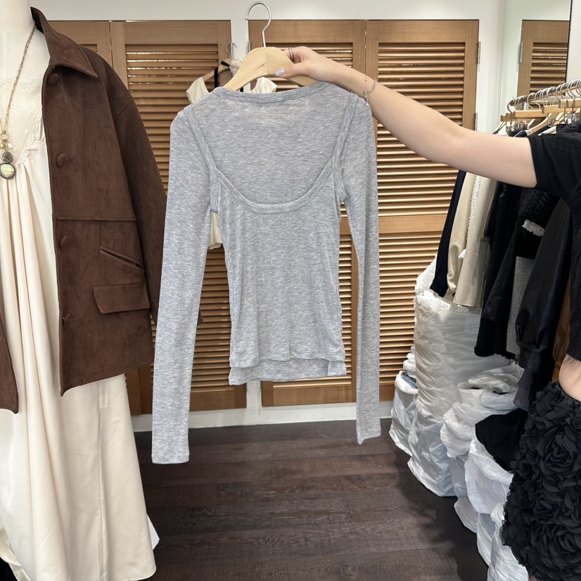 TRES BIEN韓國直郵㊣女士新品25秋冬真品套裝兩件套套裝透視TRES BIEN套裝