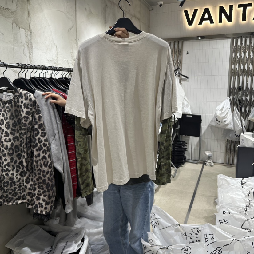 VANTA東大門㊣直郵女裝新款熱賣時尚休閑推薦長袖T恤假兩件VANTA長袖T恤