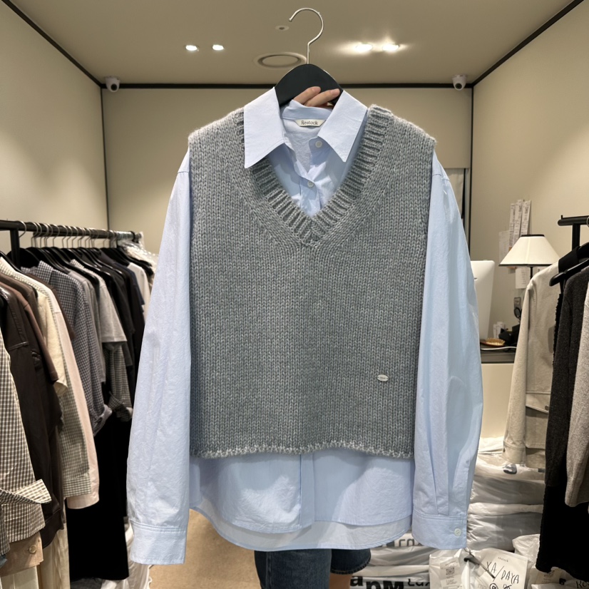 RE STOCK東大門㊣代購女士新品休閑職業人氣吊帶背心不含內搭RE STOCK吊帶/背心圖色3