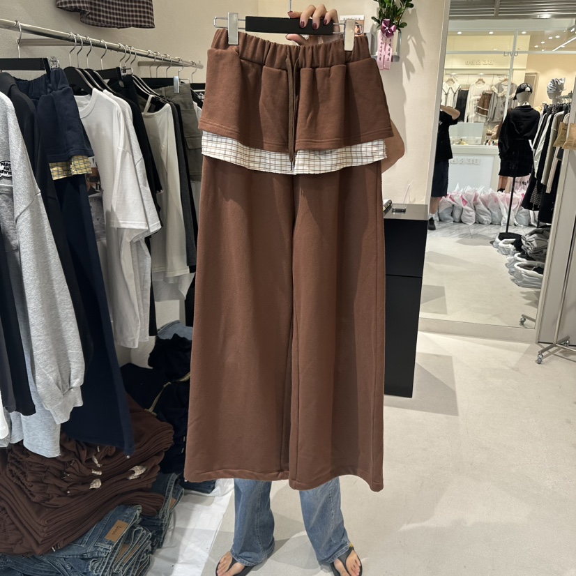 MEMO CLASSIC東大門㊣直郵女士新品25秋冬人氣時尚裙褲格紋MEMO CLASSIC裙褲