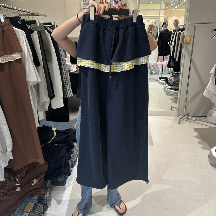 MEMO CLASSIC東大門㊣直郵女士新品25秋冬人氣時尚裙褲格紋MEMO CLASSIC裙褲圖色2