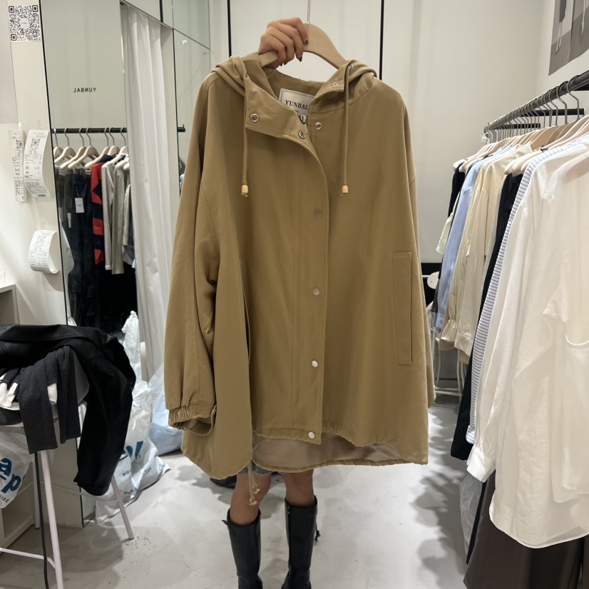 YUNBAL東大門㊣實拍女裝新款休閑真品熱賣推薦人氣夾克連帽衫YUNBAL夾克圖色2