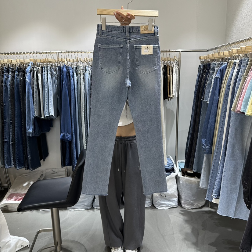 L'ETOILE東大門㊣實拍女裝新品職業人氣熱賣休閑時尚牛仔褲L'ETOILE牛仔褲