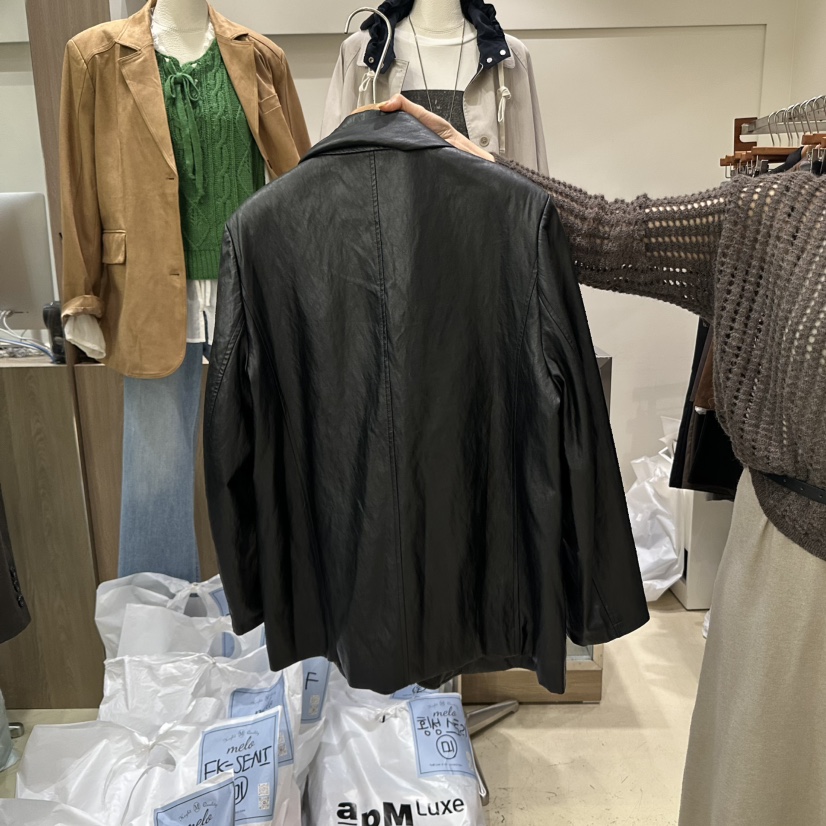 MELO韓國直郵㊣女士新款職業25秋冬真品休閑時尚夾克不含包MELO夾克