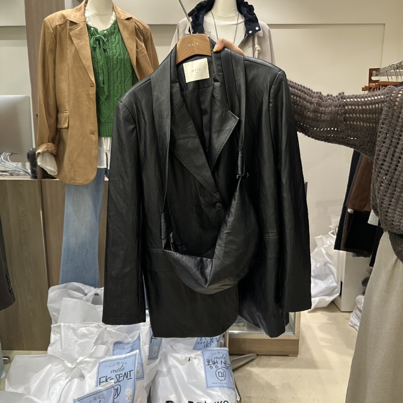 MELO韓國直郵㊣女士新款職業25秋冬真品休閑時尚夾克不含包MELO夾克圖色2