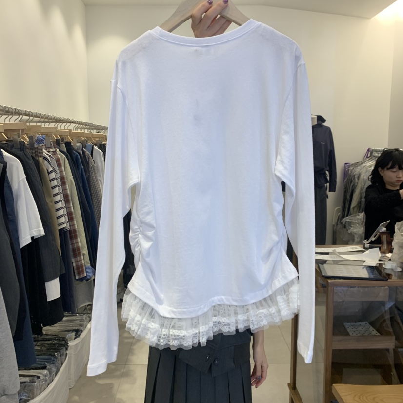 TAN&COMO韓國代購㊣女士新款真品時尚休閑推薦長袖T恤tan-COMO長袖T恤