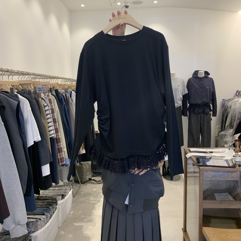 TAN&COMO韓國代購㊣女士新款真品時尚休閑推薦長袖T恤tan-COMO長袖T恤圖色3