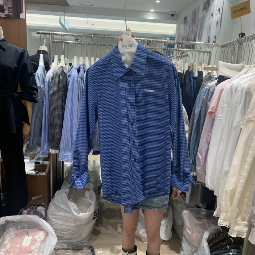 OGI韓國直郵㊣女士新款真品25秋冬人氣熱賣時尚職業襯衫蕾絲衫FLat OGI襯衫/蕾絲衫