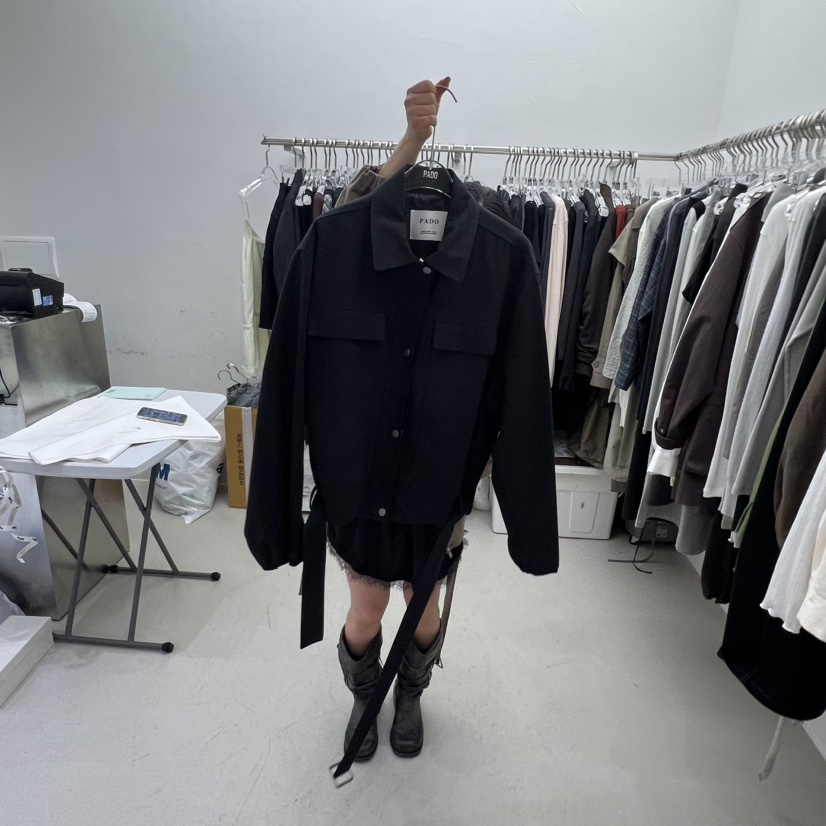 PADO韓國直郵㊣女裝新品真品人氣時尚熱賣休閑25秋冬職業夾克PADO夾克