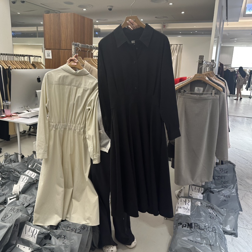 MER東大門㊣實拍女士新品推薦熱賣休閑時尚真品人氣25秋冬連衣裙MER/ANGELO BIANCO連衣裙圖色2