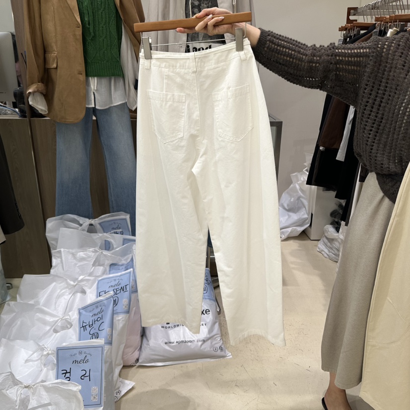 MELO韓國代購㊣女士新品25秋冬時尚真品人氣熱賣推薦休閑褲MELO休閑褲